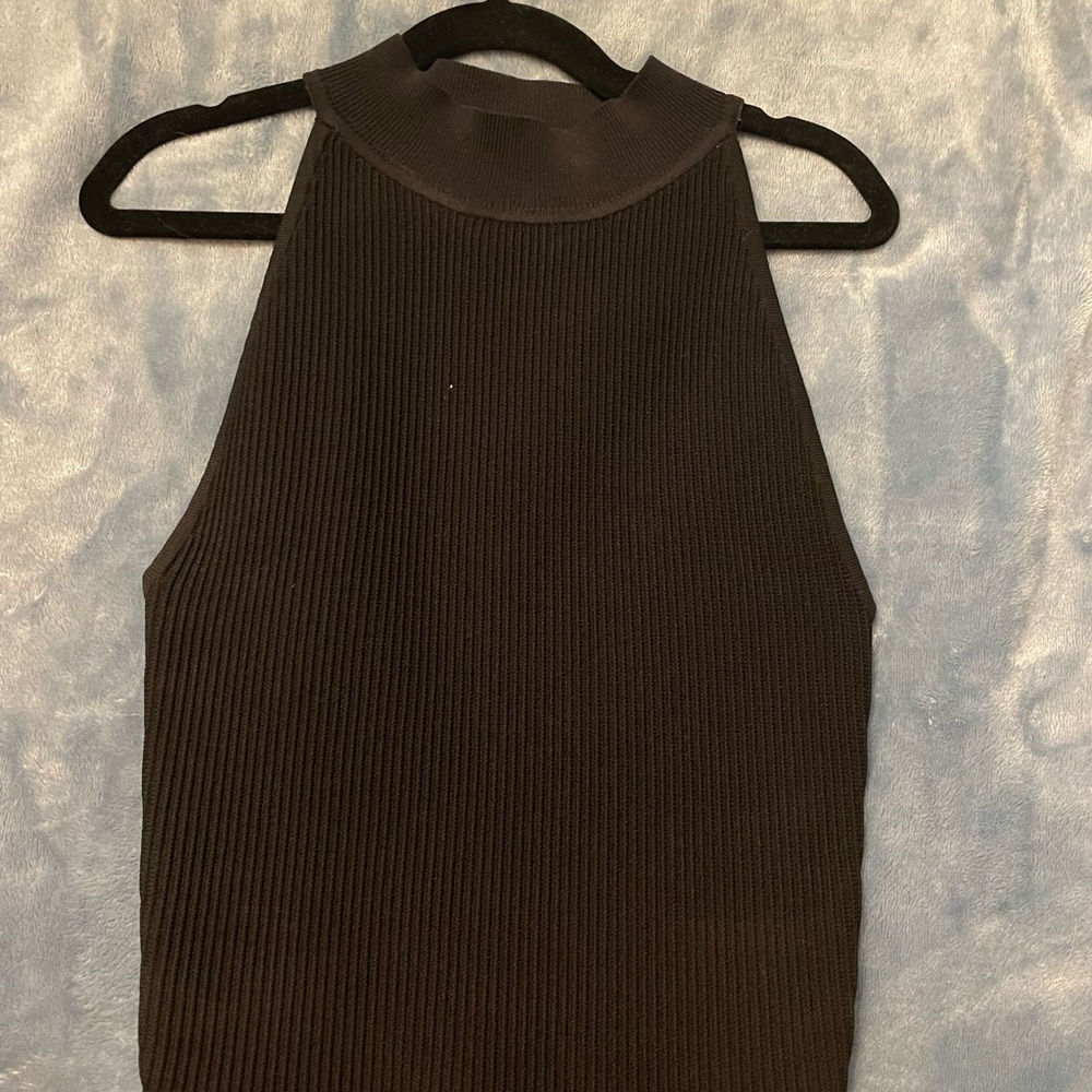 Babaton Black sculpt Knit Top